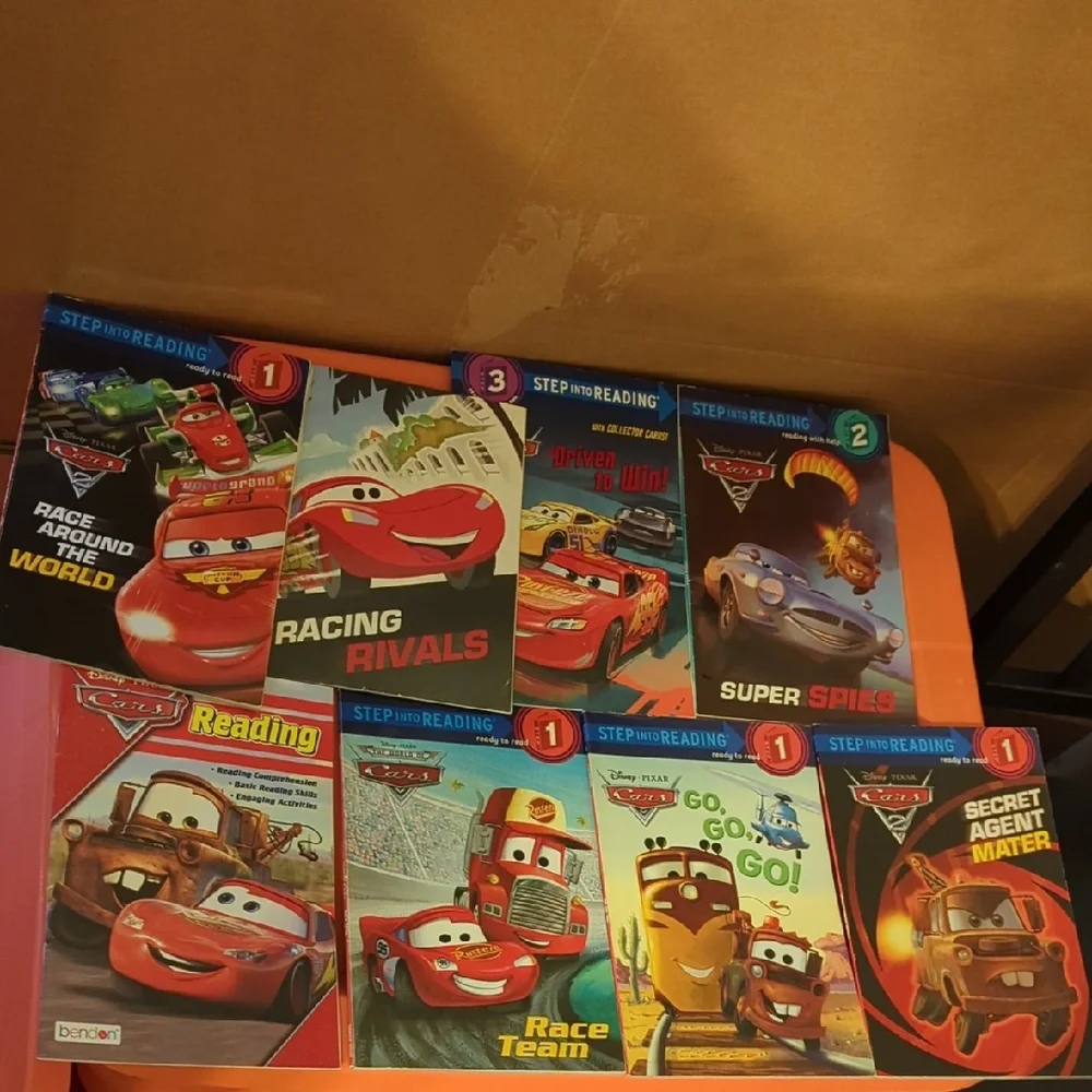 Disney Cars Lot Of 8 Books - Picture 1 of 2